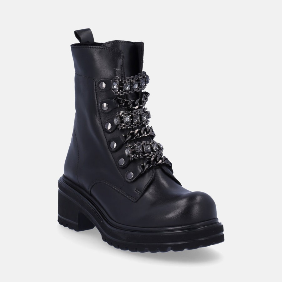 Woman QUEEN HELENA | Queen Helena Women'S Combat Boots