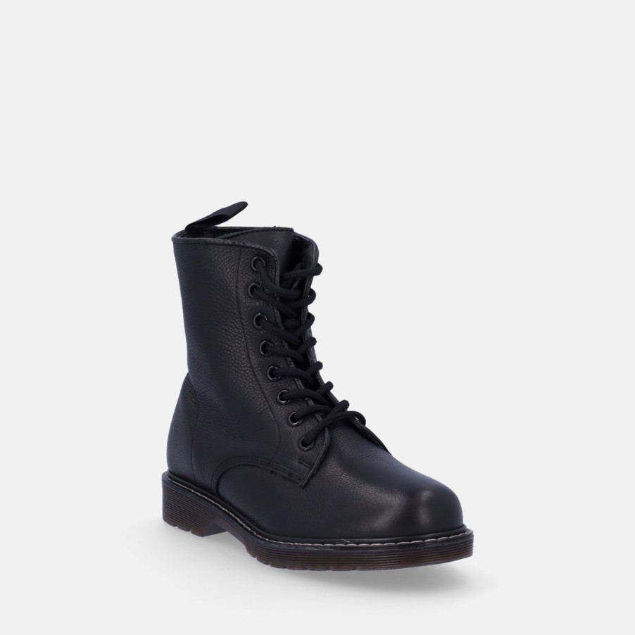 Children LEWISTONE | Lewistone Children'S Leather Combat Boots