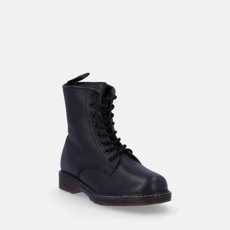 Children LEWISTONE | Lewistone Children'S Leather Combat Boots