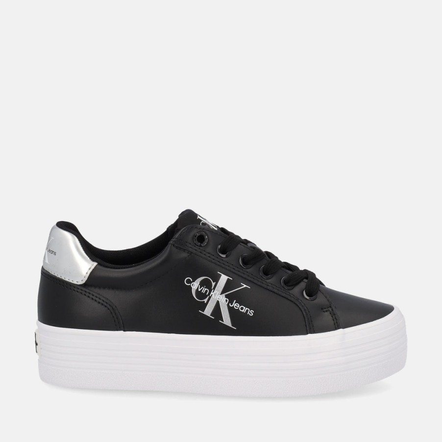 Woman CALVIN KLEIN | Calvin Klein Vulc Flatf Laceup Lth Refl