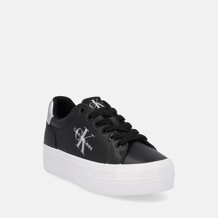 Woman CALVIN KLEIN | Calvin Klein Vulc Flatf Laceup Lth Refl