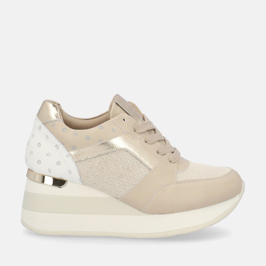 Woman GOLD e GOLD | Gold&Gold Sneakers Con Zeppa