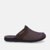 Man LEWISTONE | Lewistone Men'S Leather Home Slippers