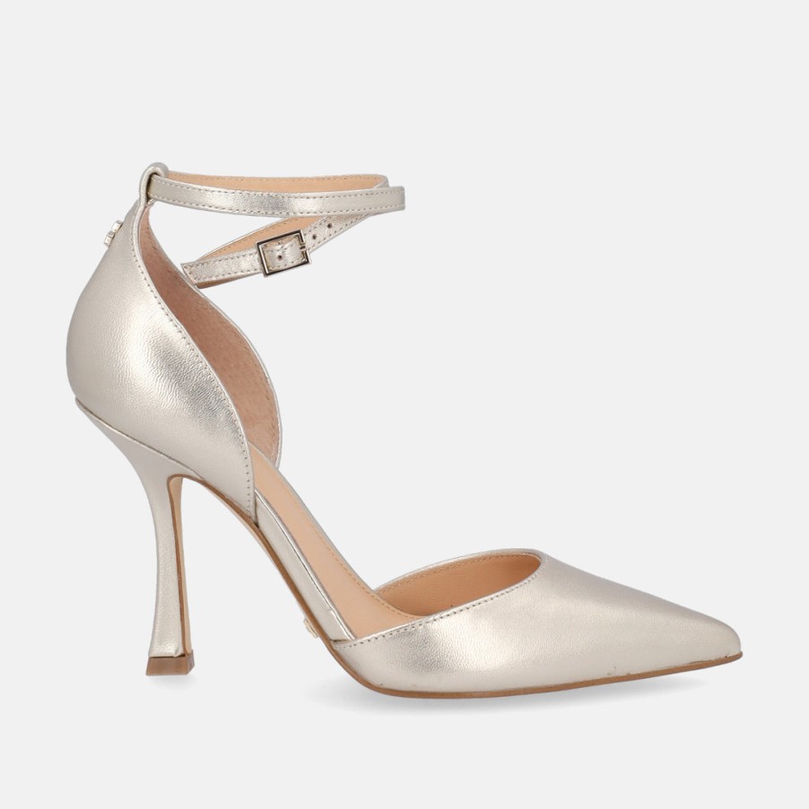 Woman GUESS | Guess Champagne Pumps With Strap