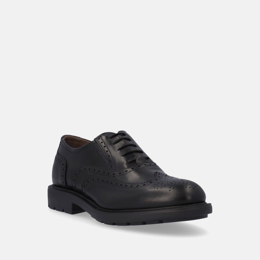 Man BLACK GARDENS | Nero Giardini Men'S Brogues With English Decoration