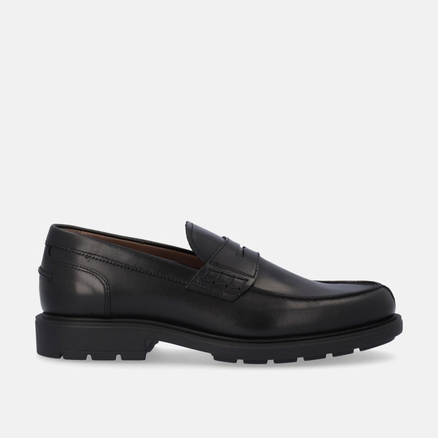 Man BLACK GARDENS | Nero Giardini Men'S Moccasins In Leather