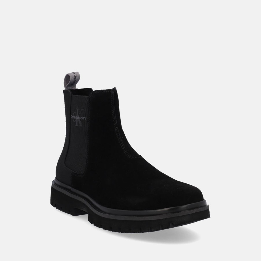 Man CALVIN KLEIN | Calvin Klein Eva Mid Chelsea Boot Suede