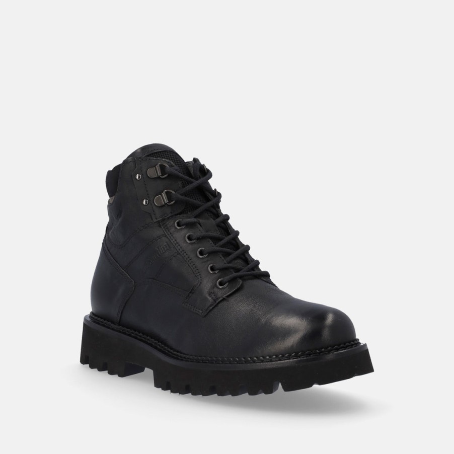 Man BLACK GARDENS | Nero Giardini Men'S Amphibians In Leather