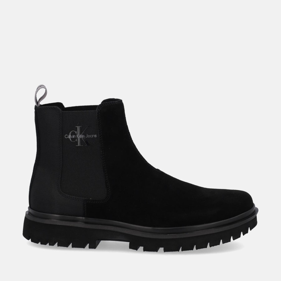 Man CALVIN KLEIN | Calvin Klein Eva Mid Chelsea Boot Suede