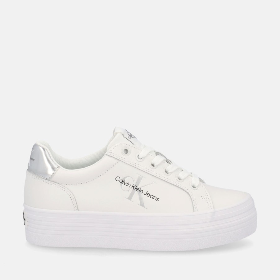 Woman CALVIN KLEIN | Calvin Klein Vulc Flatf Laceup Lth Refl