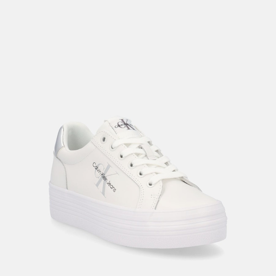 Woman CALVIN KLEIN | Calvin Klein Vulc Flatf Laceup Lth Refl