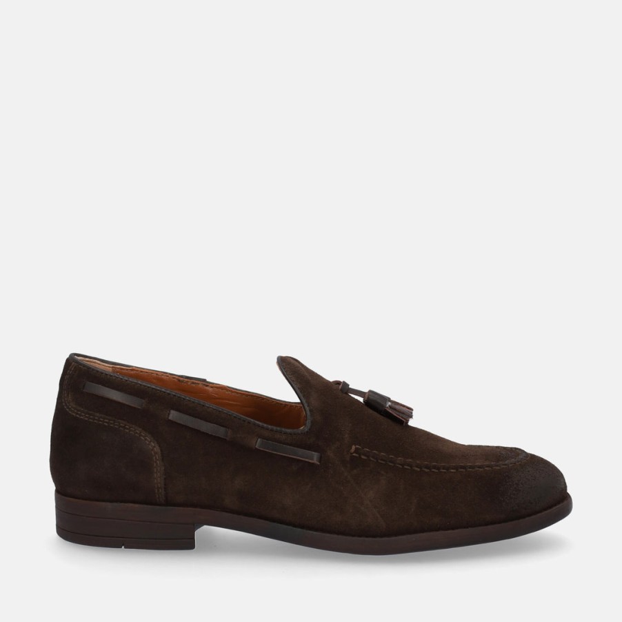 Man BLACK GARDENS | Nero Giardini Fringe Moccasins