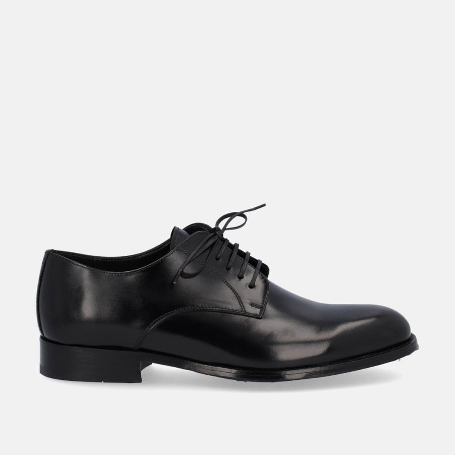 Man MARIO BRUNI | Lace-Up Shoe With Leather And Rubber Sole