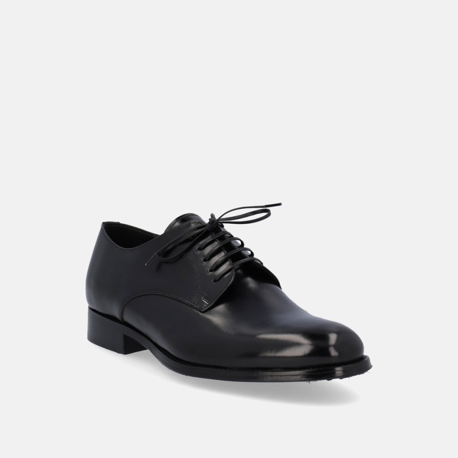 Man MARIO BRUNI | Lace-Up Shoe With Leather And Rubber Sole